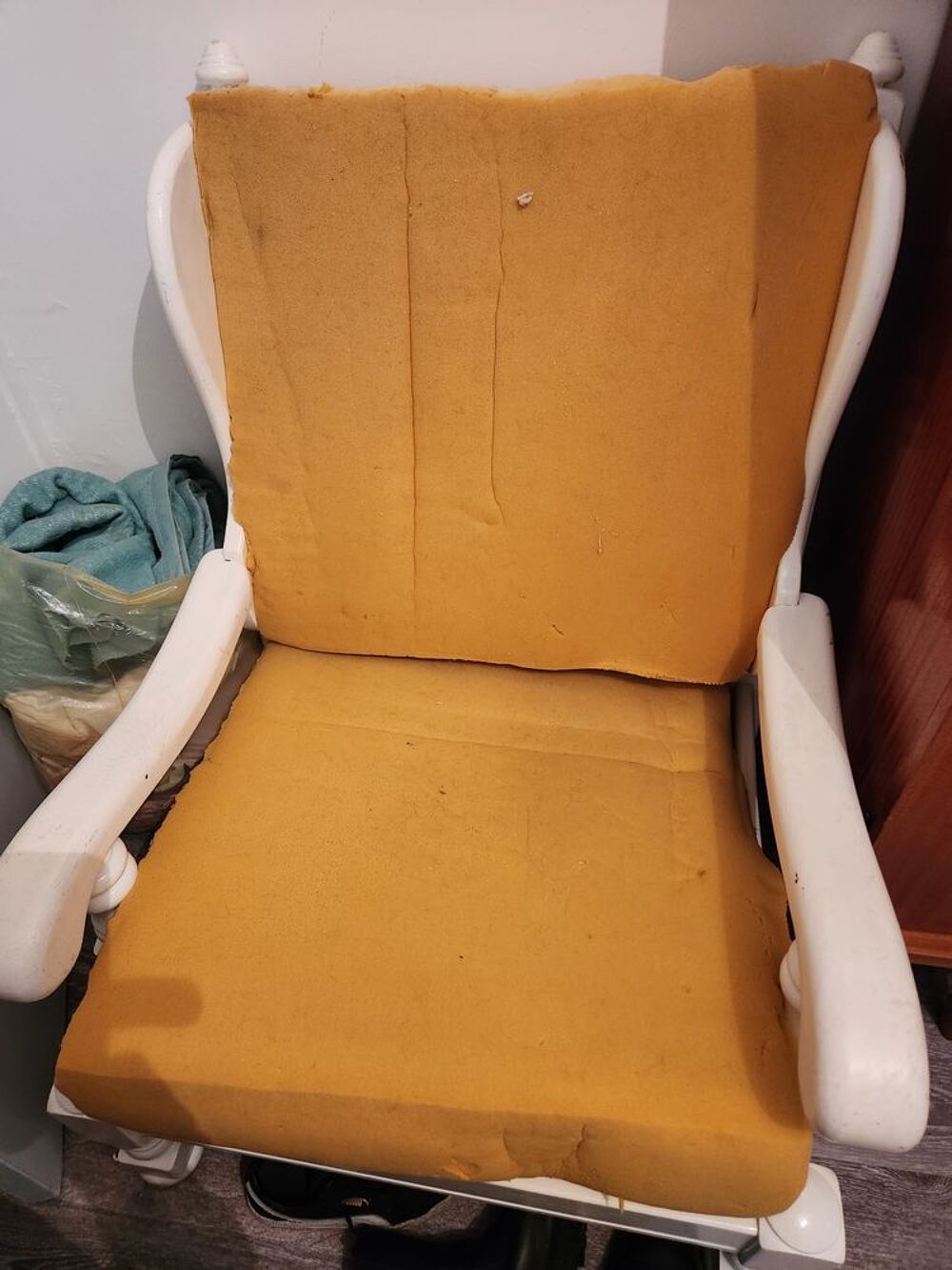 fauteuil en bois blanc Meubles