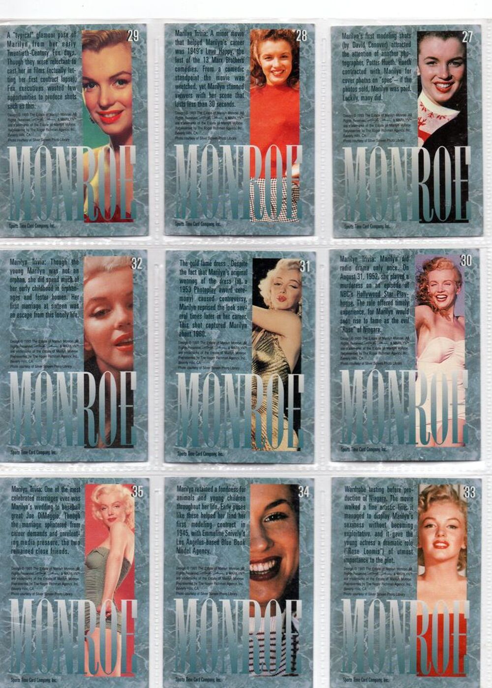 CARTES DE COLLECTION 