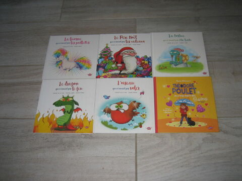 lot 6 livres SPLASH QUI N'AIMAIT PAS l'oiseau tortue licorne dragon noel+ theodore poulet  25 C�zy (89)