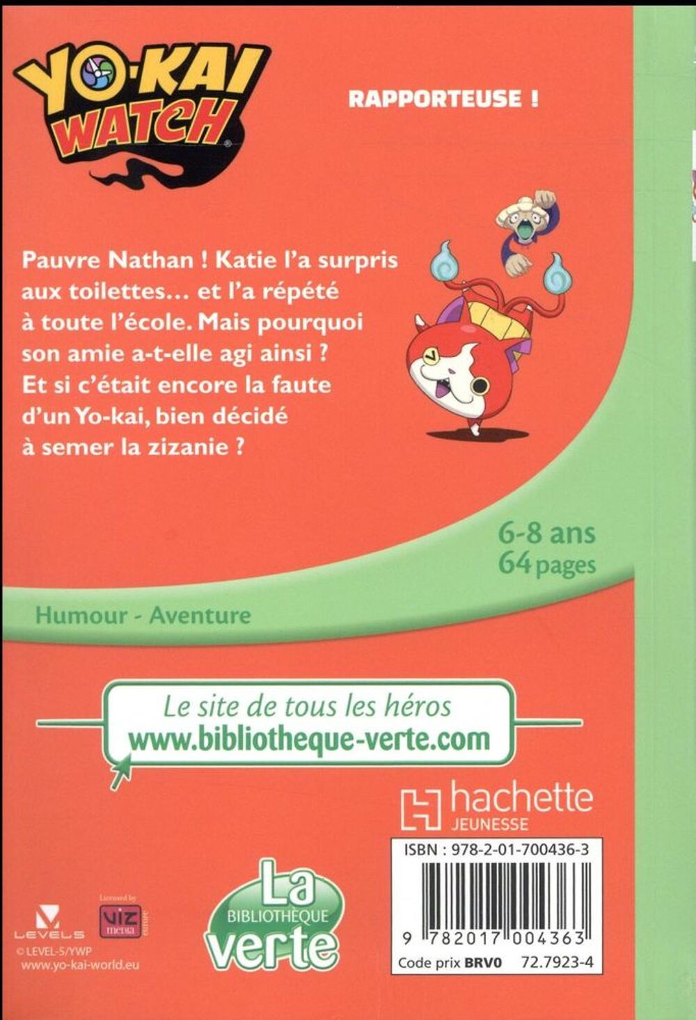 bibliotheque verte - Yo-Kai Watch t.3 : rapporteuse Livres et BD