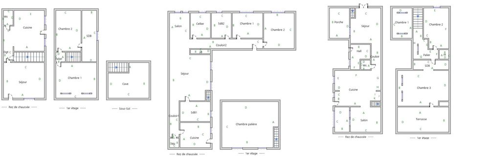 Vente Maison Ensemble  3 Habitations Indépendantes Bruay sur Escaut 59860 Bruay-sur-l'escaut