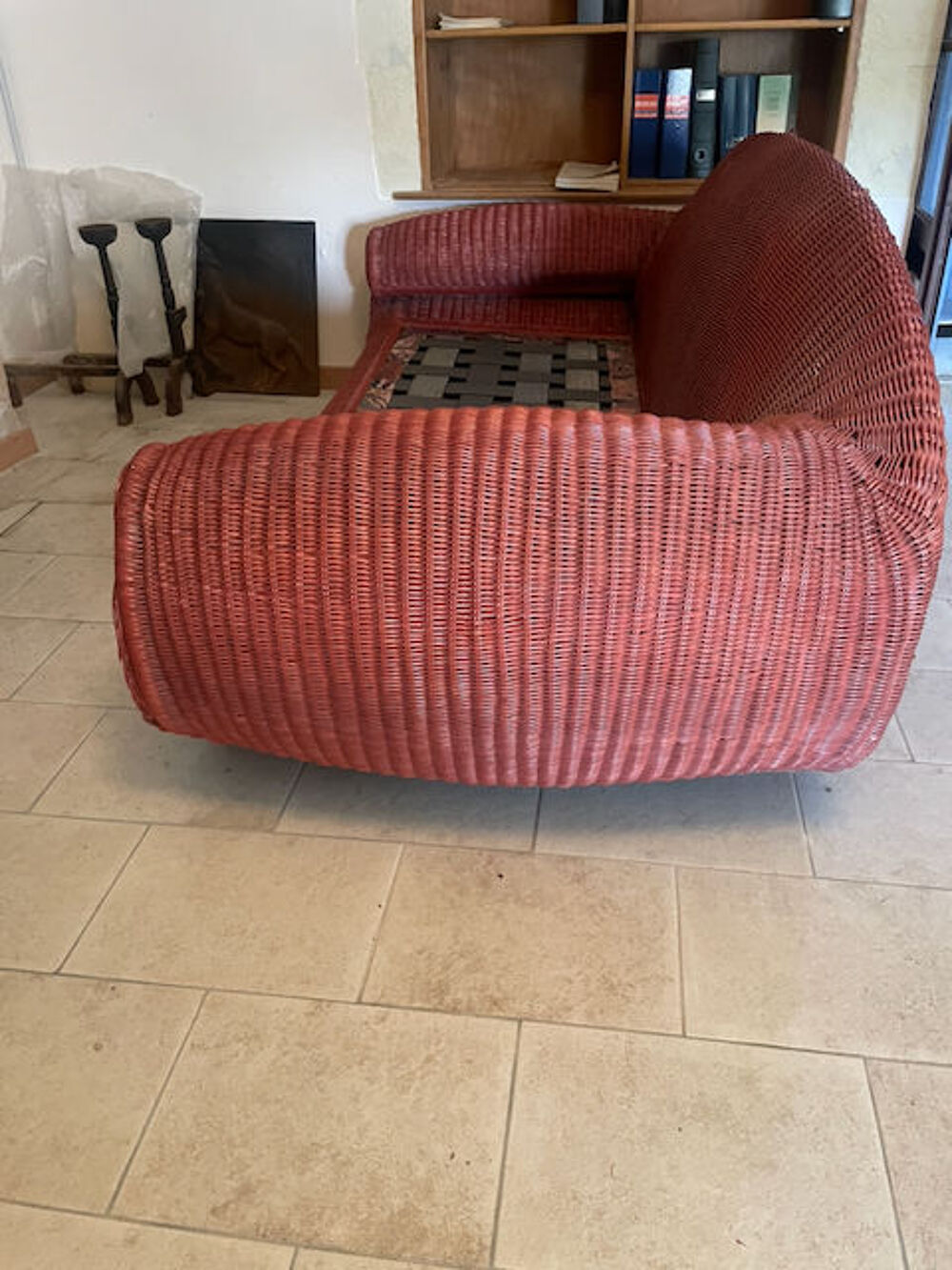 Salon rotin Bordeaux complet avec coussins et table basse Meubles
