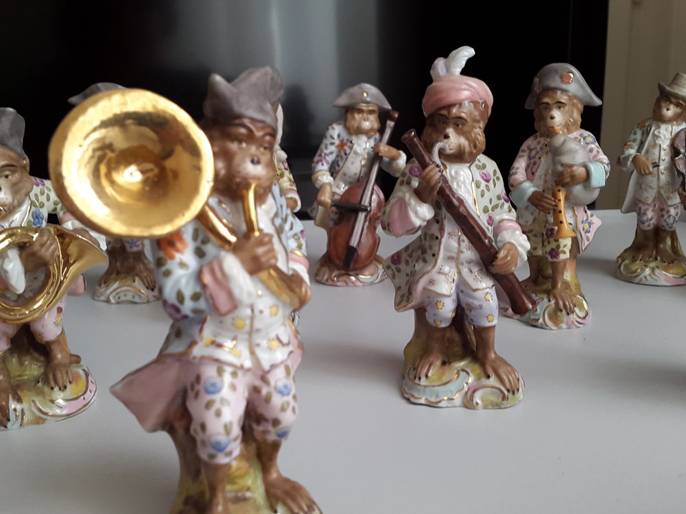 Orchestre de Singes
Porcelaine de Meissen Dcoration