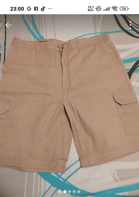 Pantacourt marron clair en coton taille 48 neuf 20 Barzy-en-Thi�rache (02)