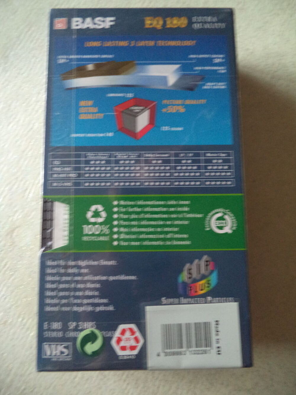 3 Cassettes vid&eacute;o VHS vierges. Audio et hifi