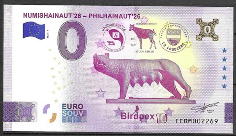 billet  euro la louviere  ologramme doré 3.5 Maubeuge (59)