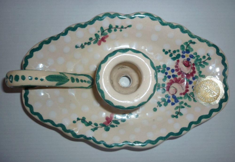 Bougeoir porcelaine vide-poche (FORAH fait main) Décoration