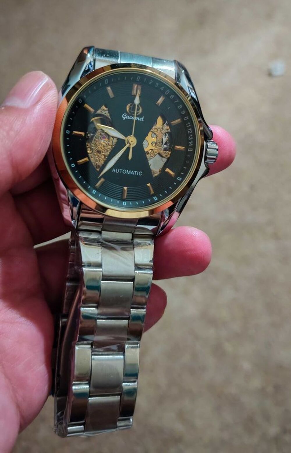 Montre automatique Gucamel squelette €" Neuve sous plastique Bijoux et montres