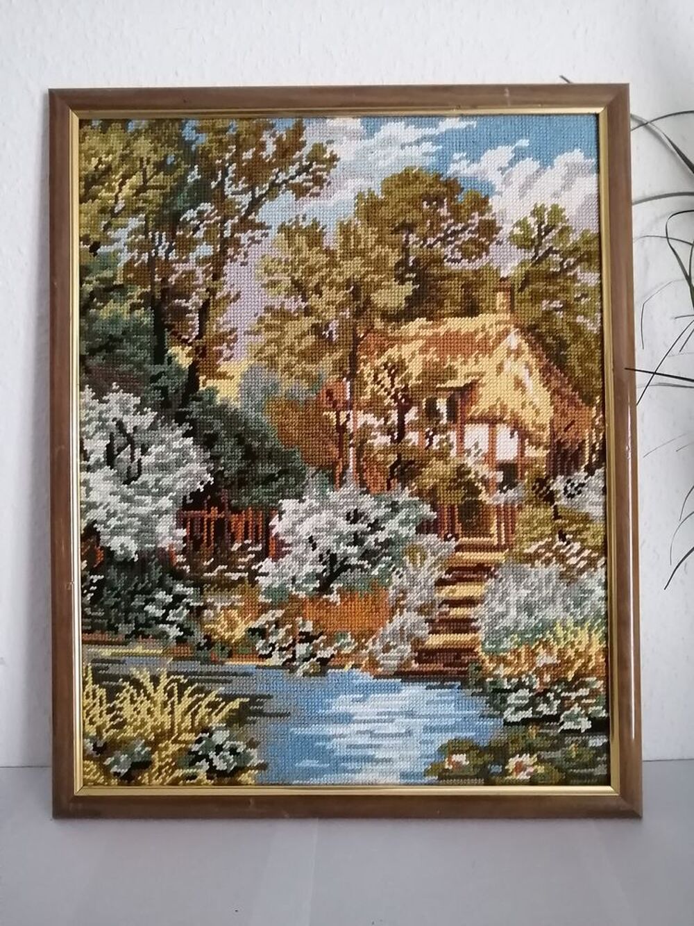 Tableau CANEVAS en laine - Paysage Décoration