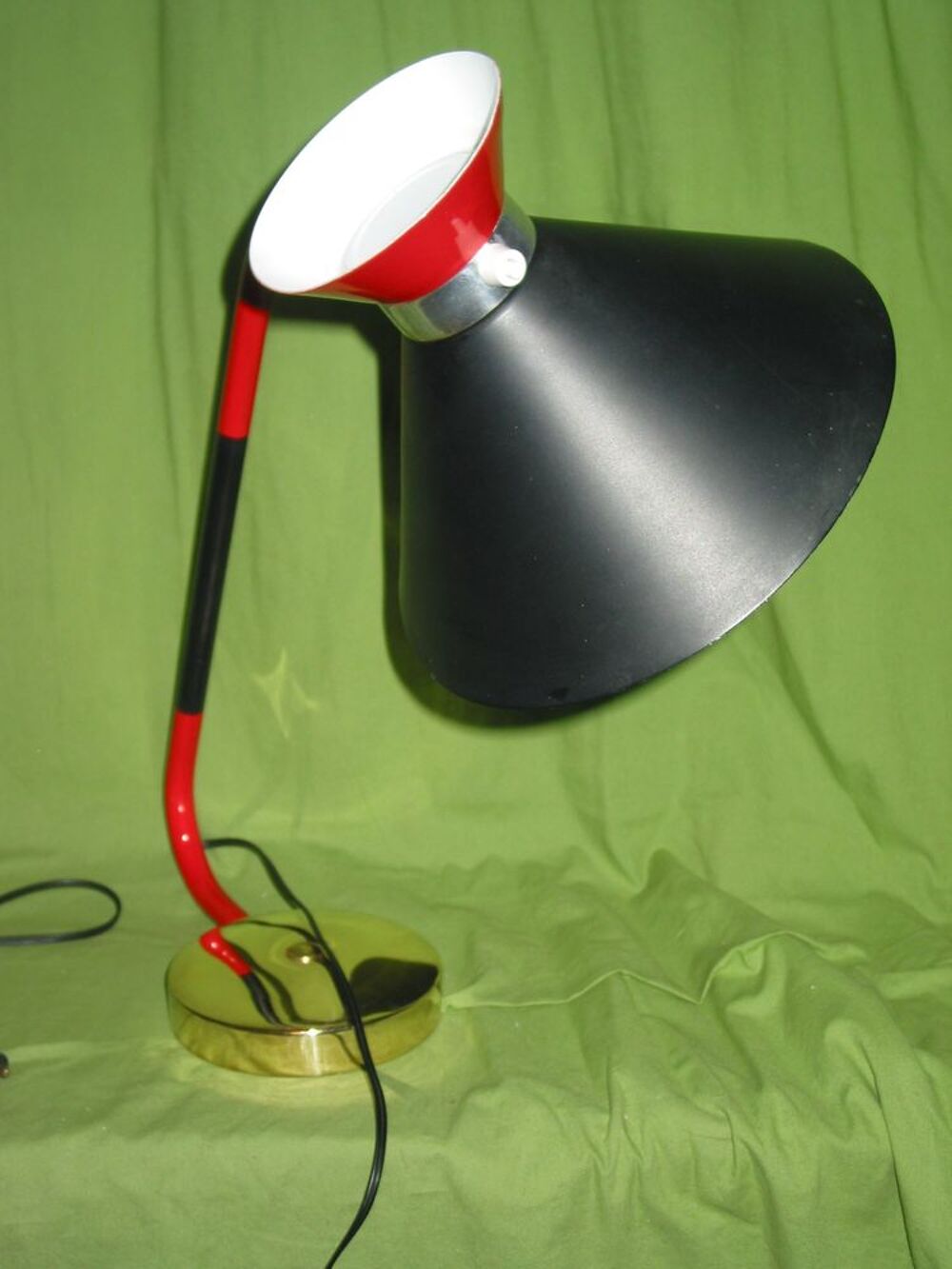 LAMPE JUMO 450 vintage ABAT-JOUR DIABOLO GUARICHE EN 1950 ST Décoration