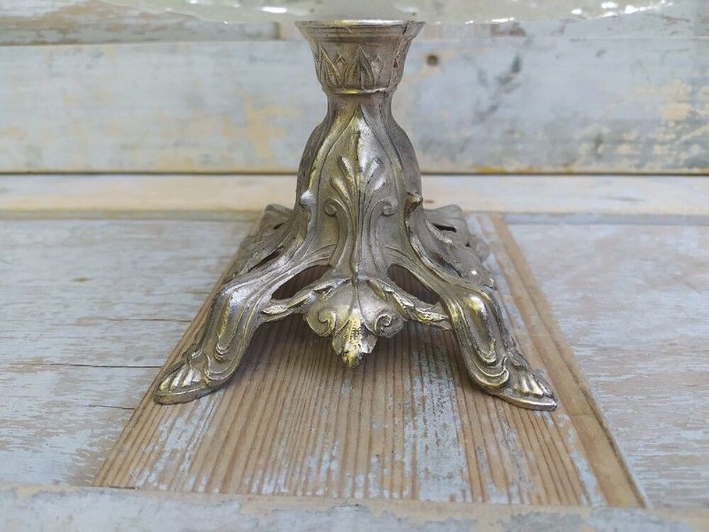 Ancien Surtout de Table Tulipier Verre Moul&eacute; et R&eacute;gule 
Décoration