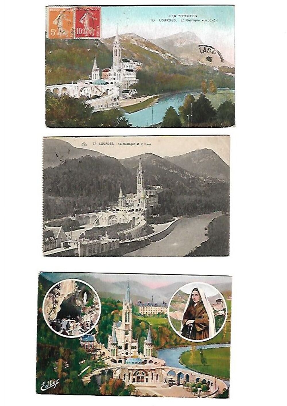 Cartes postale sur Lourdes N&deg; 7 