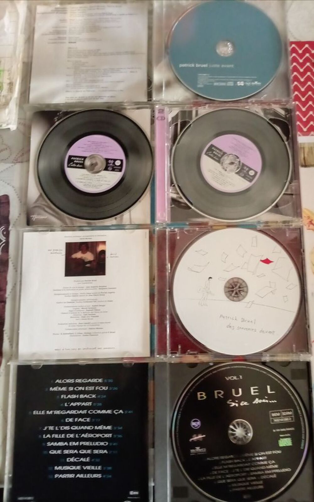 PATRICK BRUEL / 5 X DISQUES CDS / CD et vinyles