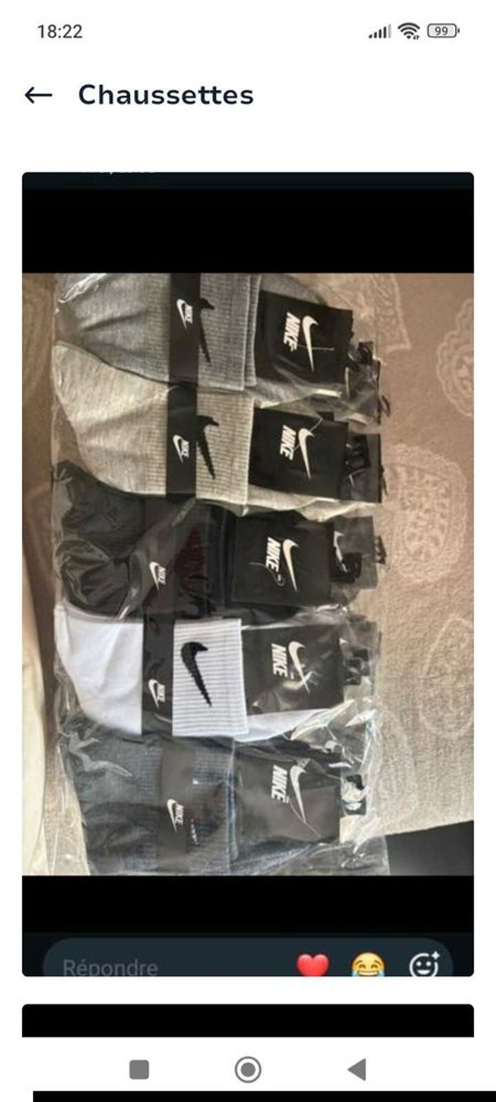 Paire de chaussettes Vêtements