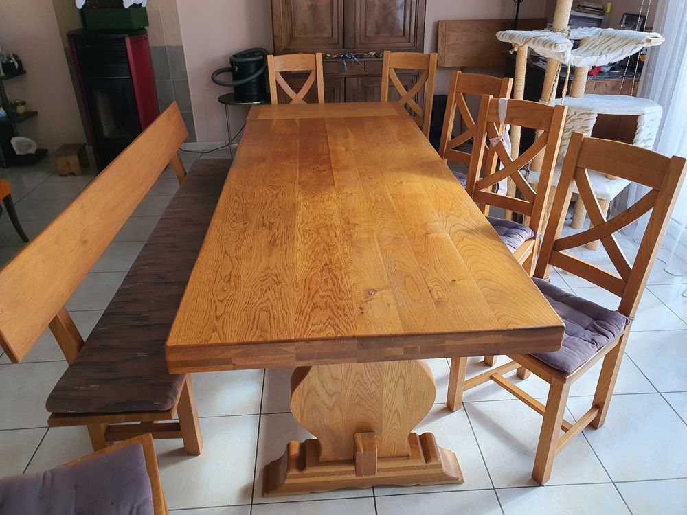 vends table+chaises Meubles
