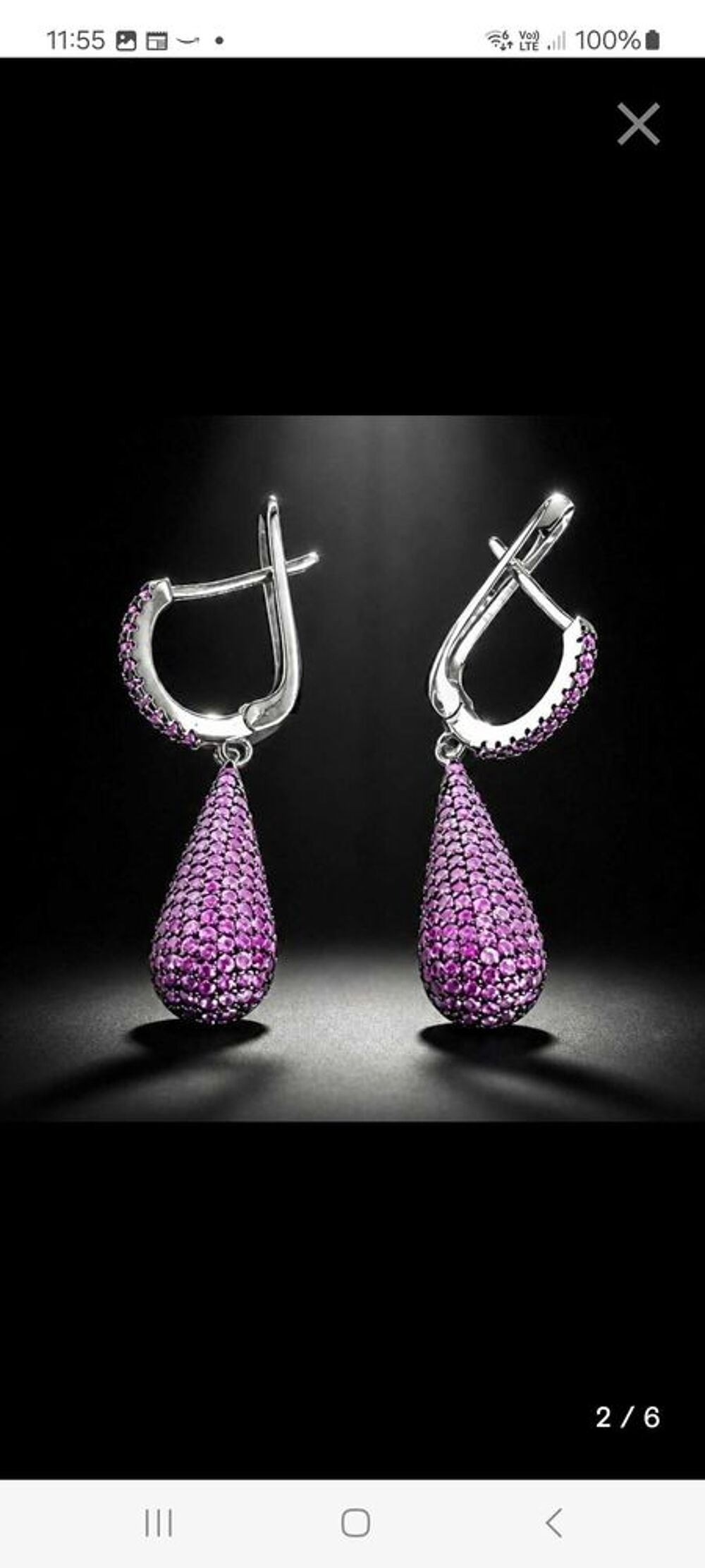 boucles d'oreilles pendantes 
