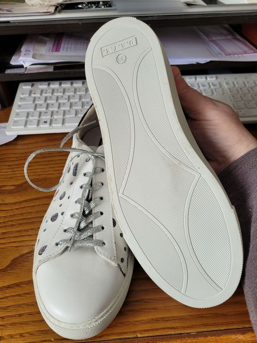 baskets femme blanches Chaussures