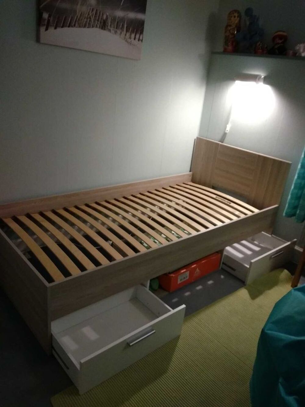 Lit 1 personne 90x190 Meubles