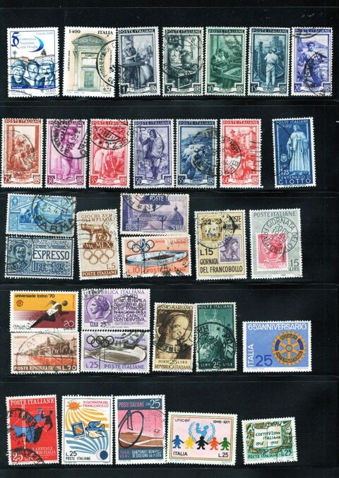 lot de 153 timbres d'ITALIE 4 Les �glisottes-et-Chalaures (33)