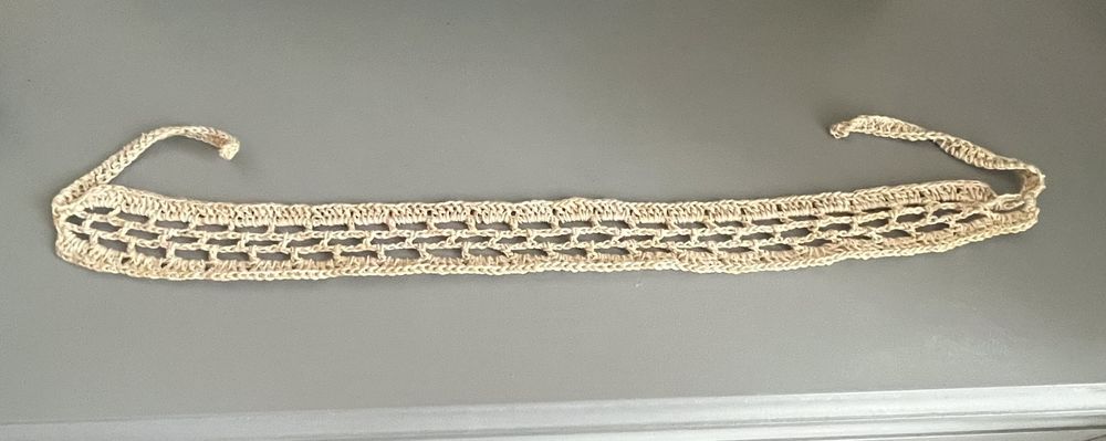 Bandeau Serre t&ecirc;te Coton Beige Blanc Vêtements