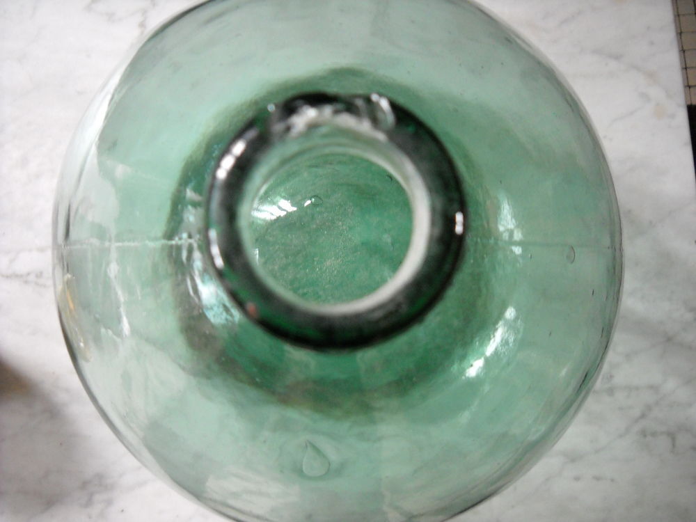 Dame-jeanne en verre souffl&eacute; 10 litres D�coration