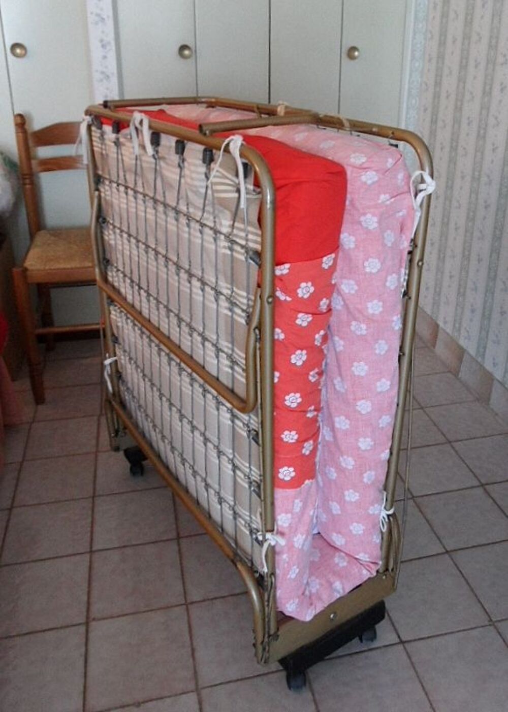 Lit d'Appoint Pliant Vintage Camping 1950 - 1970 Meubles