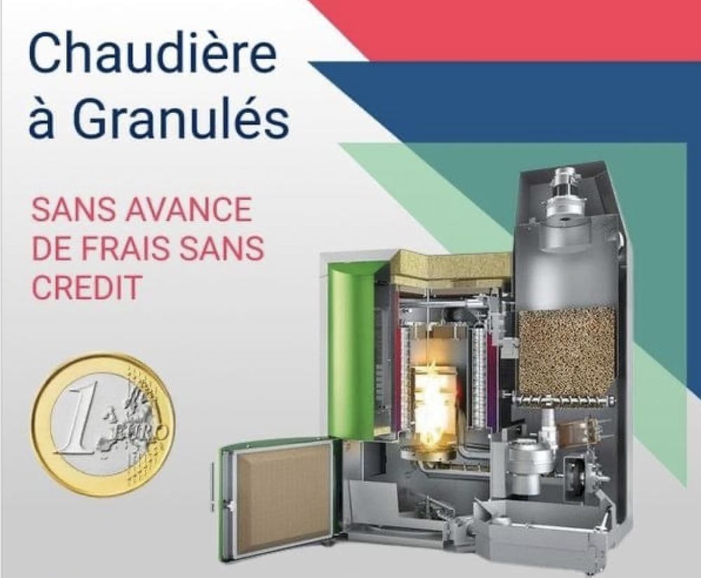Chaudi&egrave;re biomasse &agrave; granul&eacute;s pour 1€ symbolique Bricolage