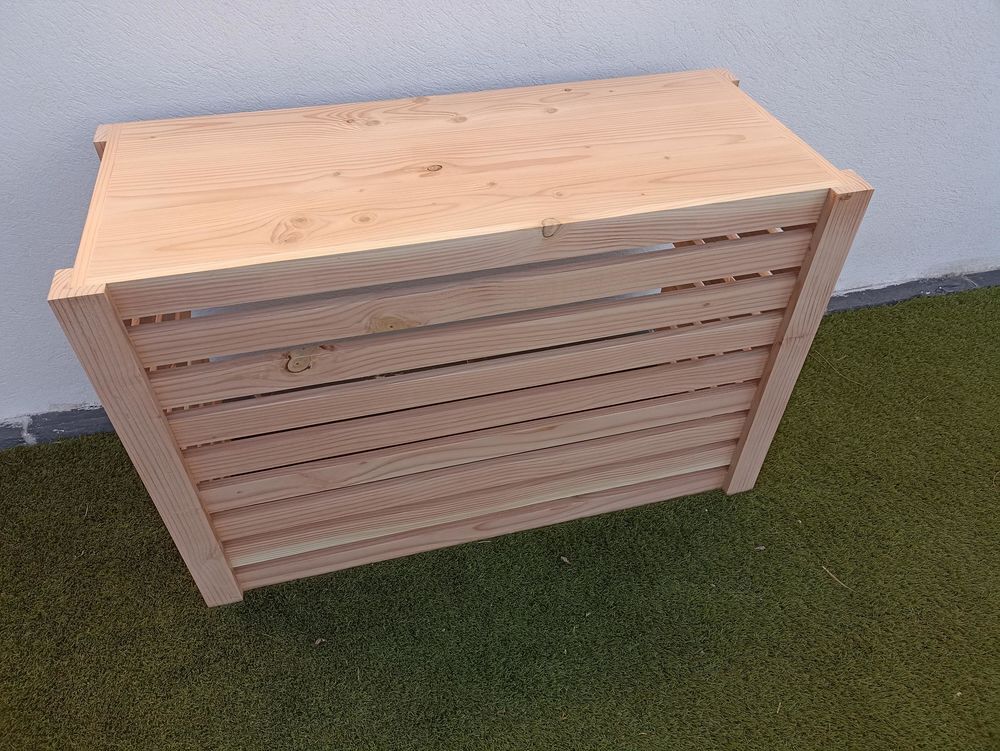 Cache clim en bois douglas fabrication sur mesure
Bricolage
