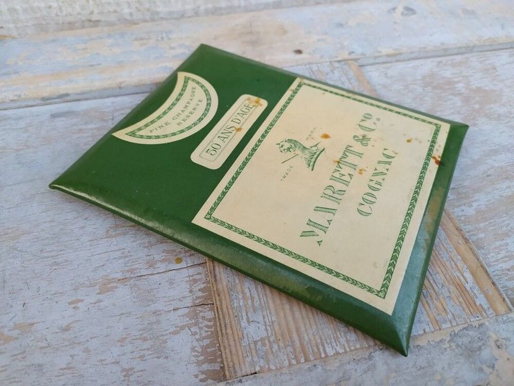 Glaco&iuml;de Publicitaire Cognac Marett &amp; Co Fine Champagne 