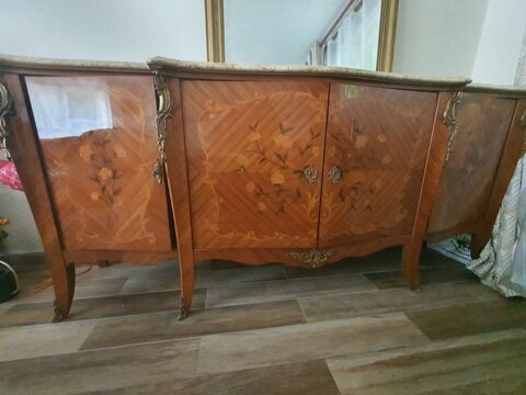 Enfilade Marquette Bois de Rose et Marbre veritables 600 Gennevilliers (92)