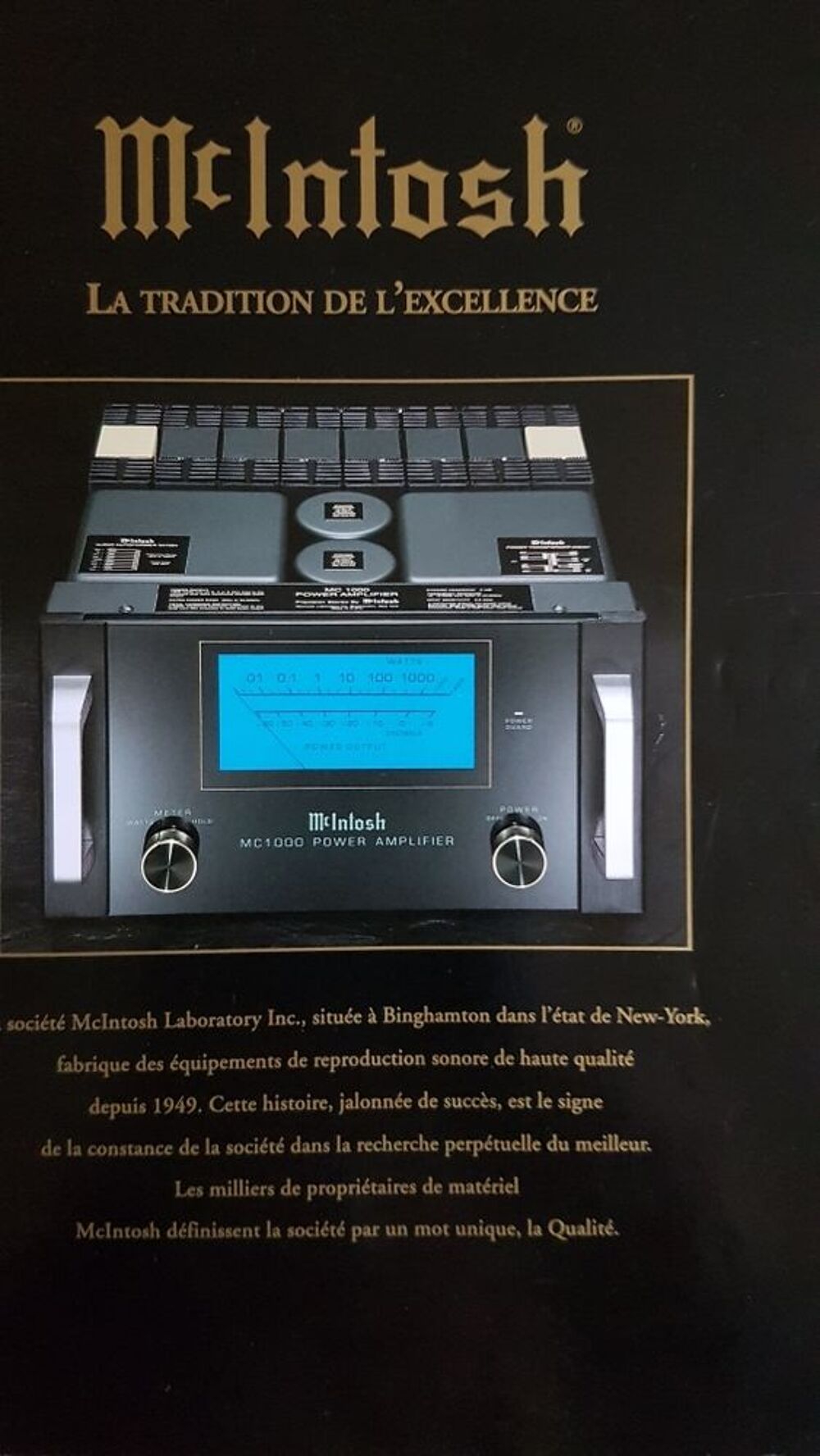 MC INTOSH Audio et hifi