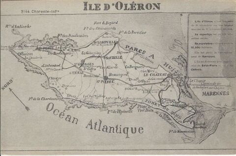 CPA Ol�ron carte g�ographique 4 Nieuil-l'Espoir (86)