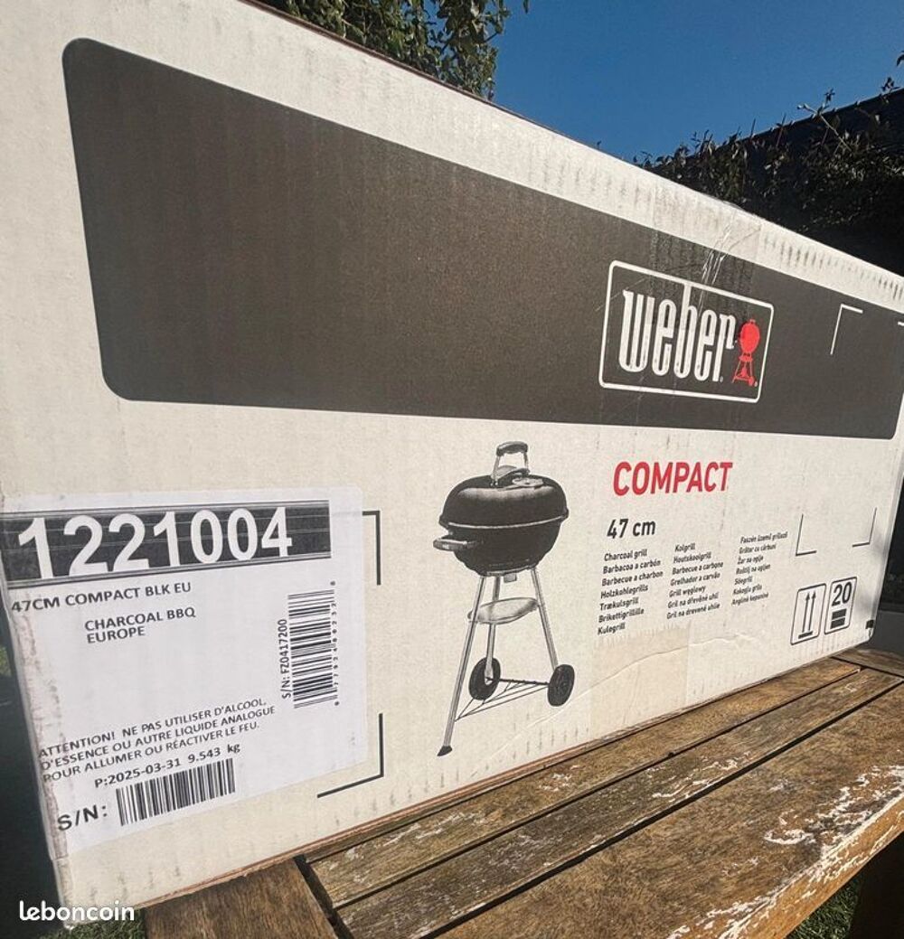 Barbecue Weber compact 47 cm Jardin