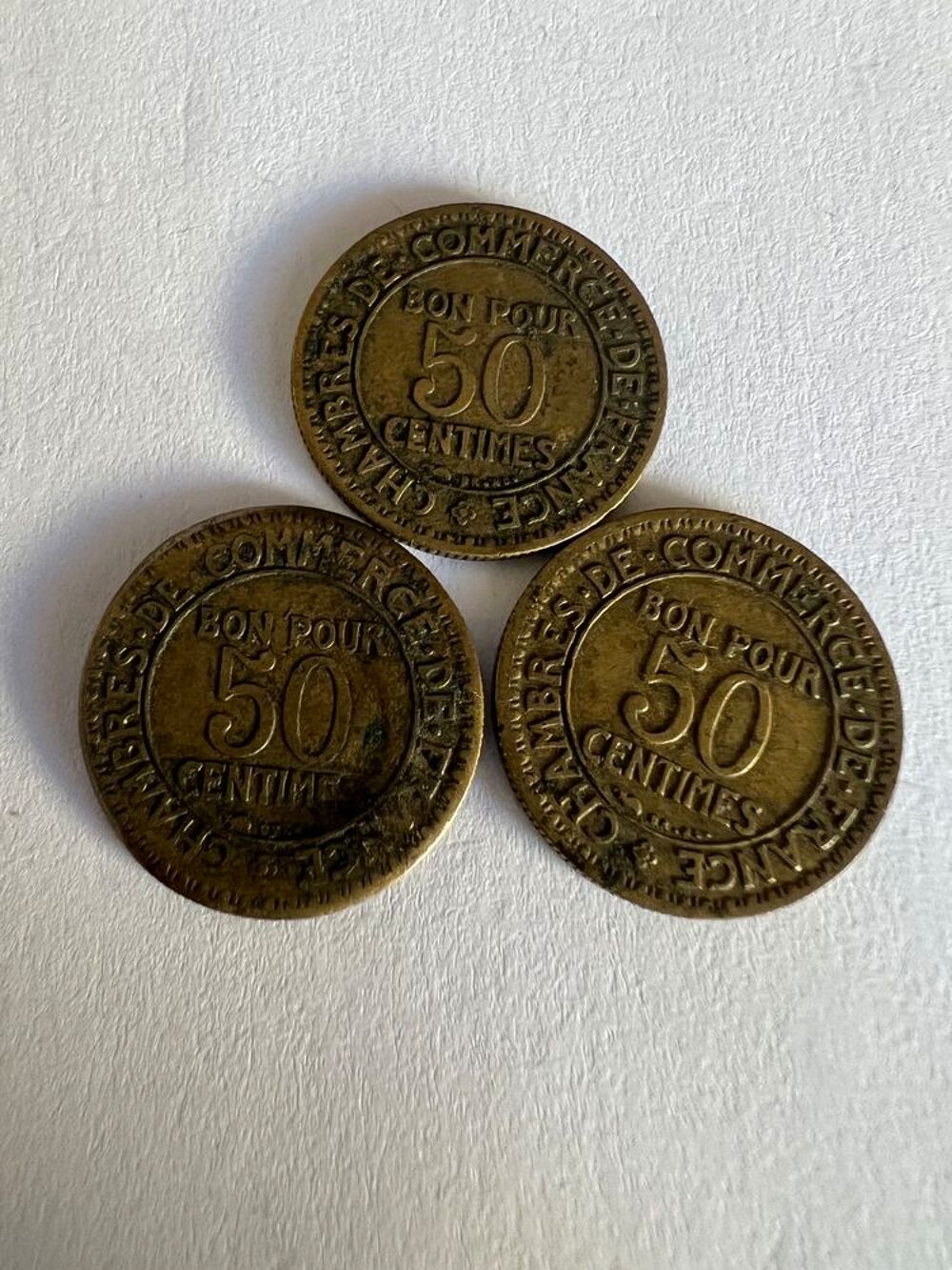 On pour 50 centimes de francs 1923. 