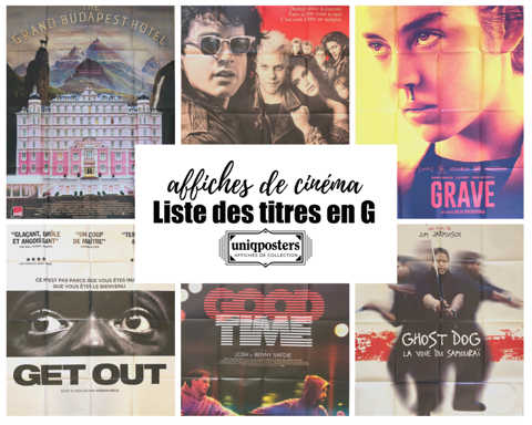 Affiches originales de cinéma : Films en G (partie 1) 0 Montpellier (34)