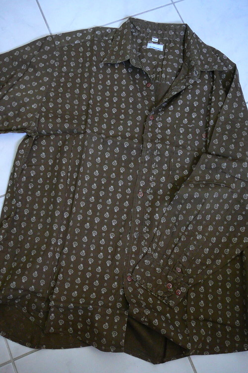 Chemise Homme Manches Longues - T XL - Etat Neuf Vêtements