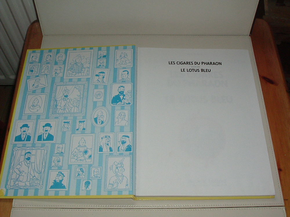 Double Album Tintin " Les Cigares du Pharaons " et " Le Lotu Livres et BD