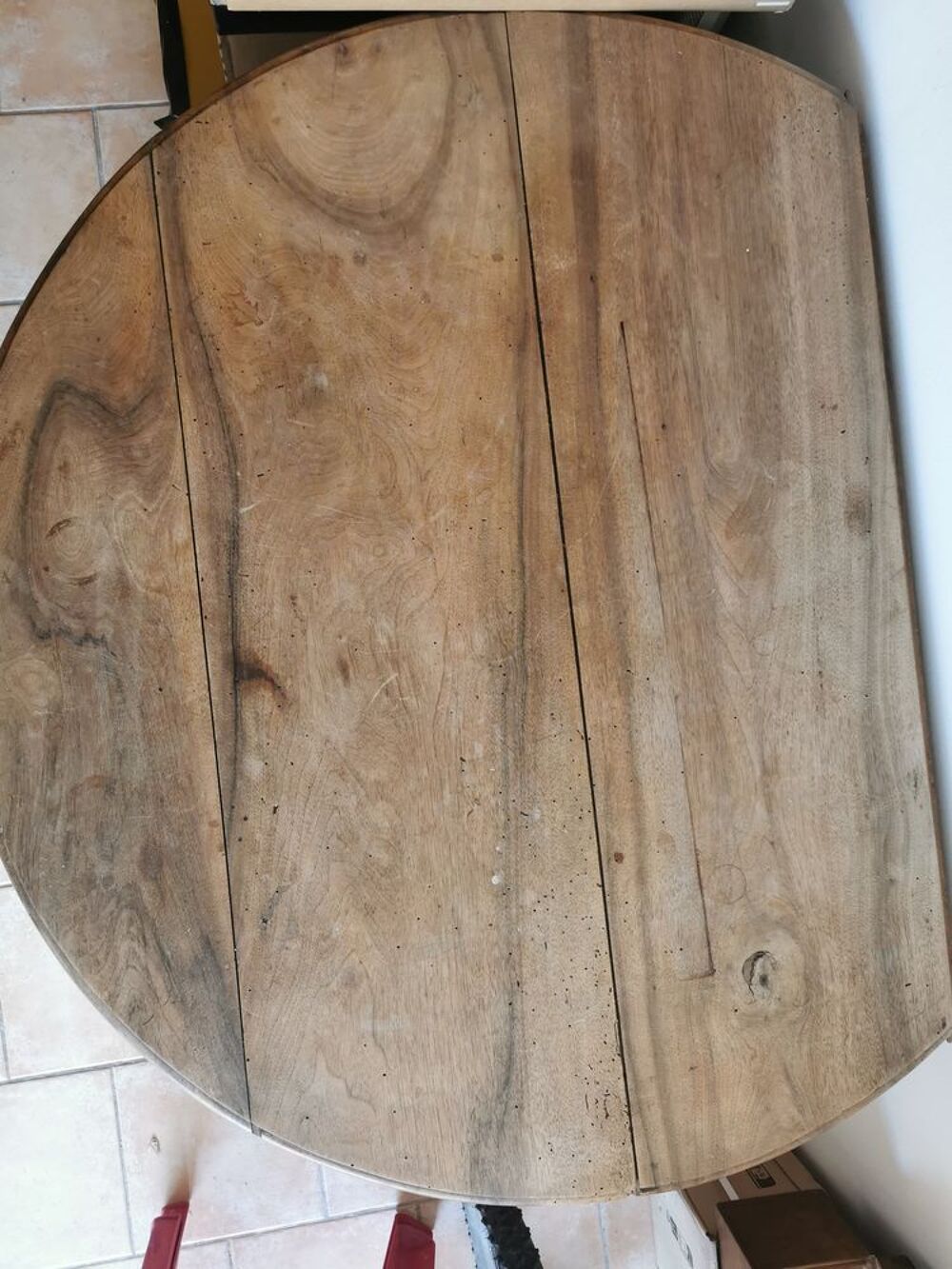 table ronde en ch&ecirc;ne Meubles