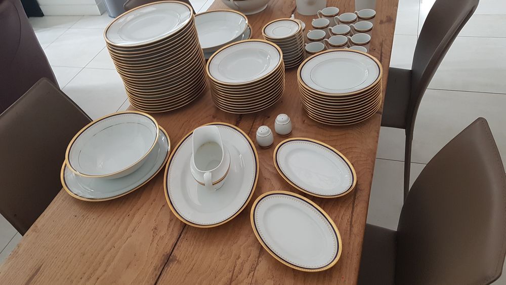 service de table bleu de france Décoration