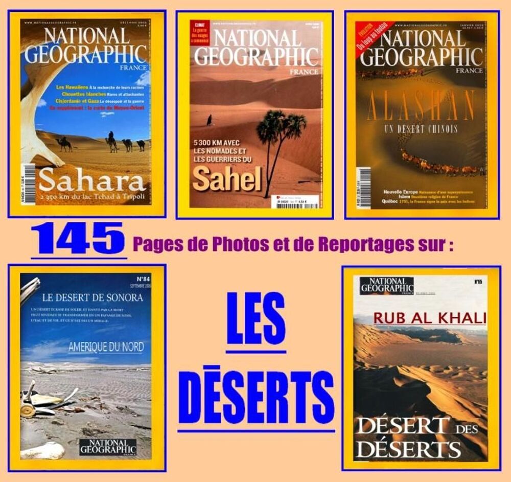 les D&Eacute;SERTS DU MONDE - national g&eacute;ographic Livres et BD