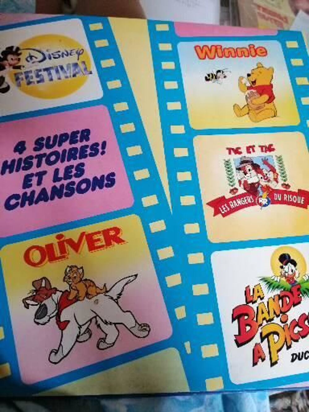 Vinyle 33 tours double album Disney Festival 1989 CD et vinyles