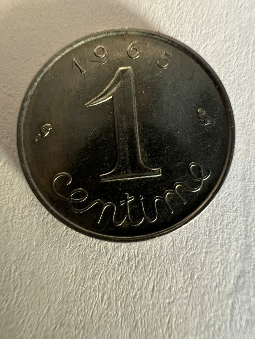 1 centimes de franc 1965. 