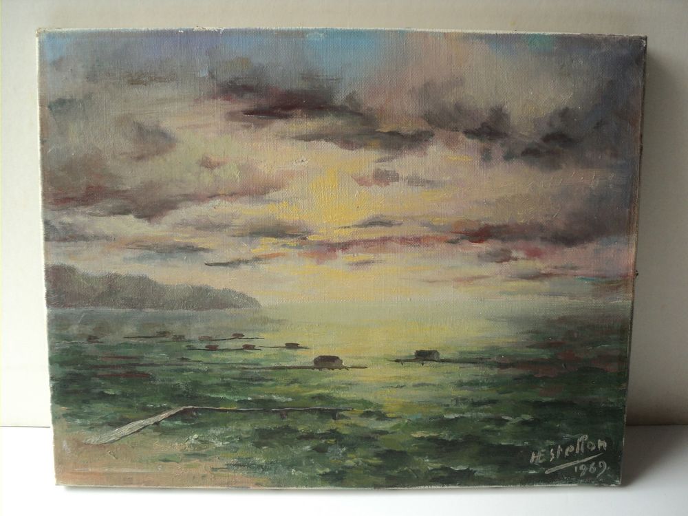 Tableau Marine Parc &agrave; Hu&icirc;tres la Ciotat Dcoration