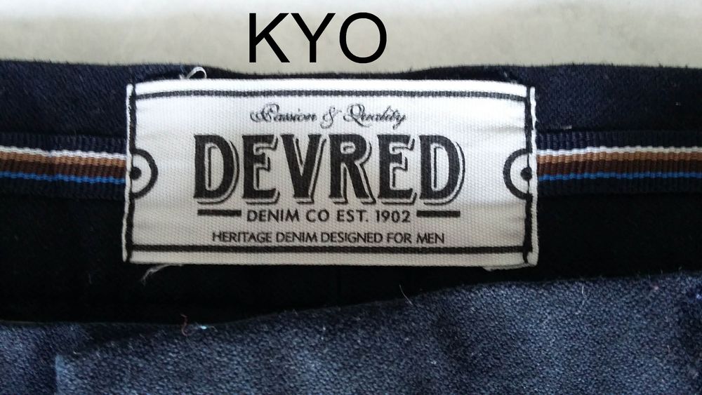 DEVRED - Pantalon bleu marine, taille 40(M) homme adulte Vêtements