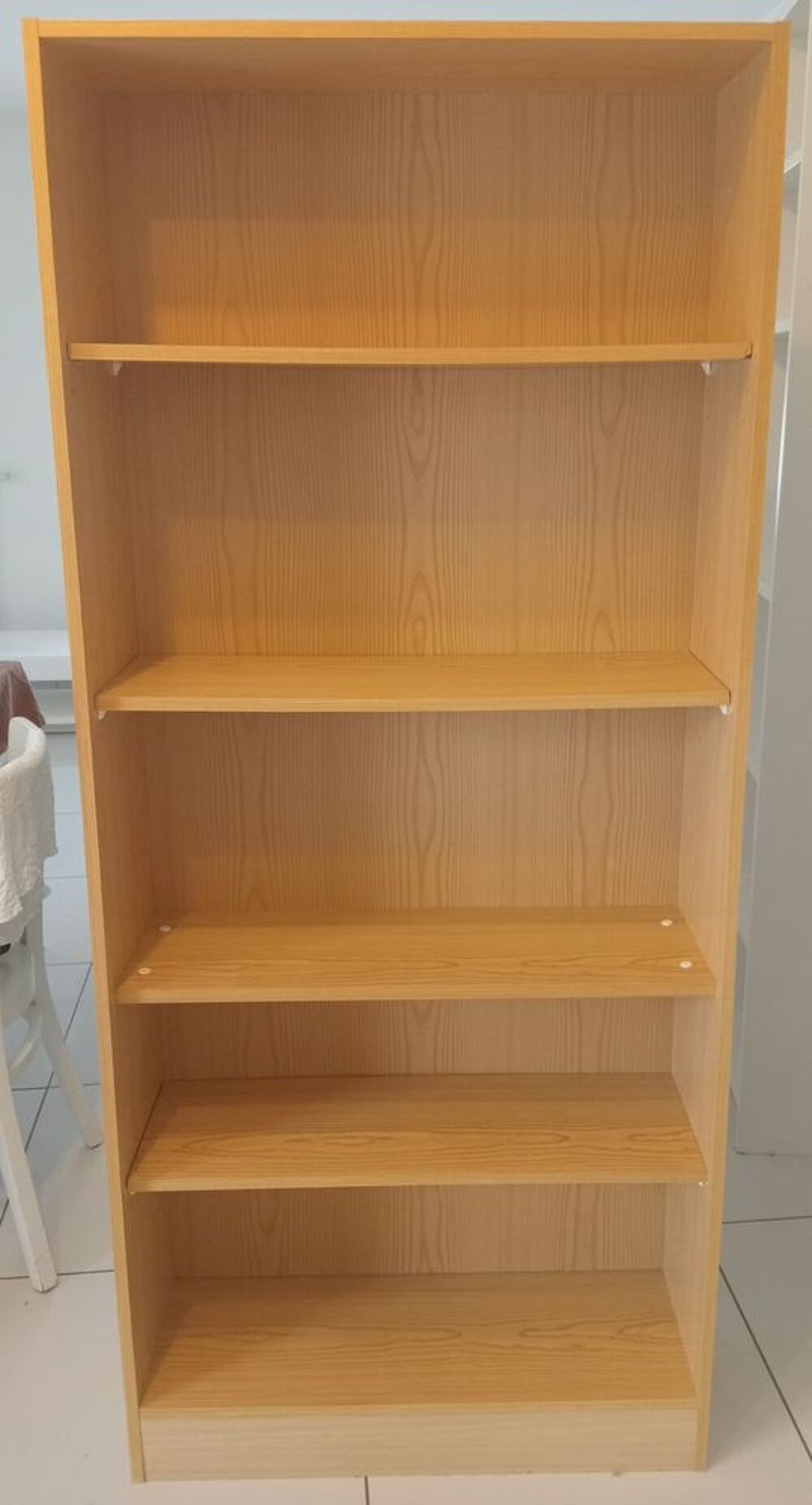 Biblioth&egrave;que, brun motif noyer, 76x28x175 cm Meubles