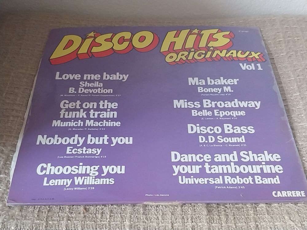 Disco Hits Originaux Vol 1 Love me Baby Sheila Vinyle 33T CD et vinyles