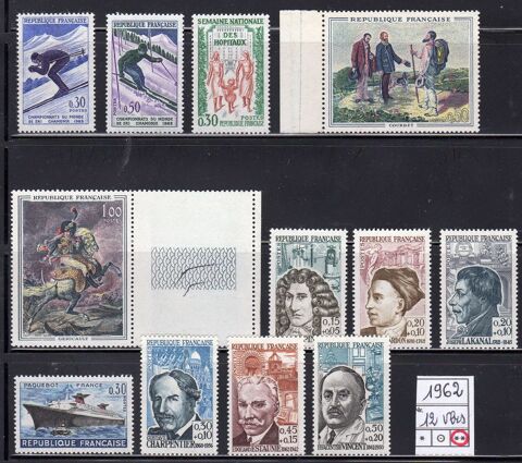 LOT DE TIMBRES   - FRANCE -
Neuf**   1962 6 Caumont (09)