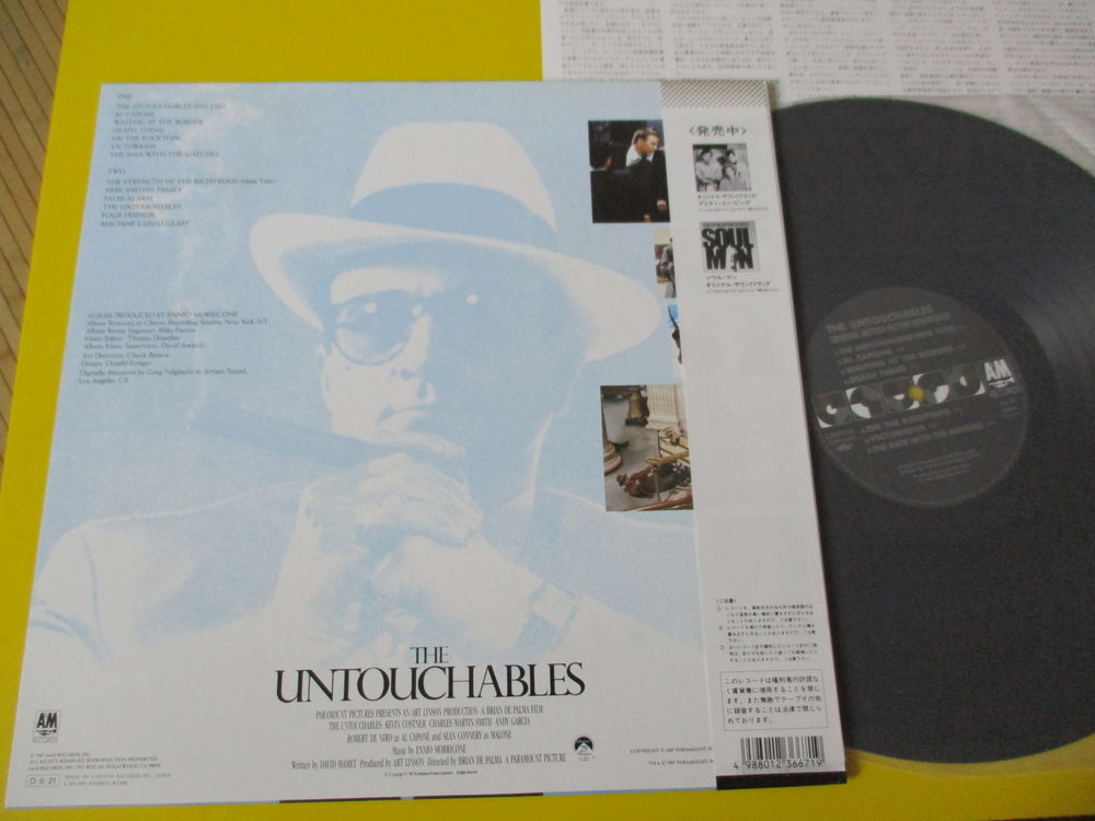 LES INCORRUPTIBLES 33 TOURS ENNIO MORRICONE JAPON LP CD et vinyles