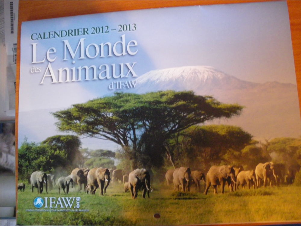 Calendrier 2012-2013
LE MONDE DES ANIMAUX Livres et BD