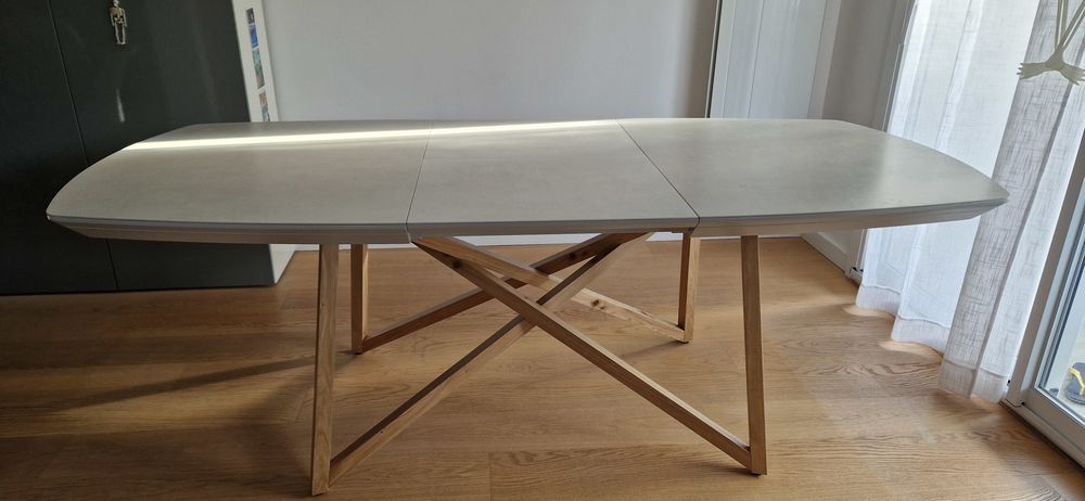 Table &agrave; manger design XXL Viaa c&eacute;ramique 160x100 extensible Meubles